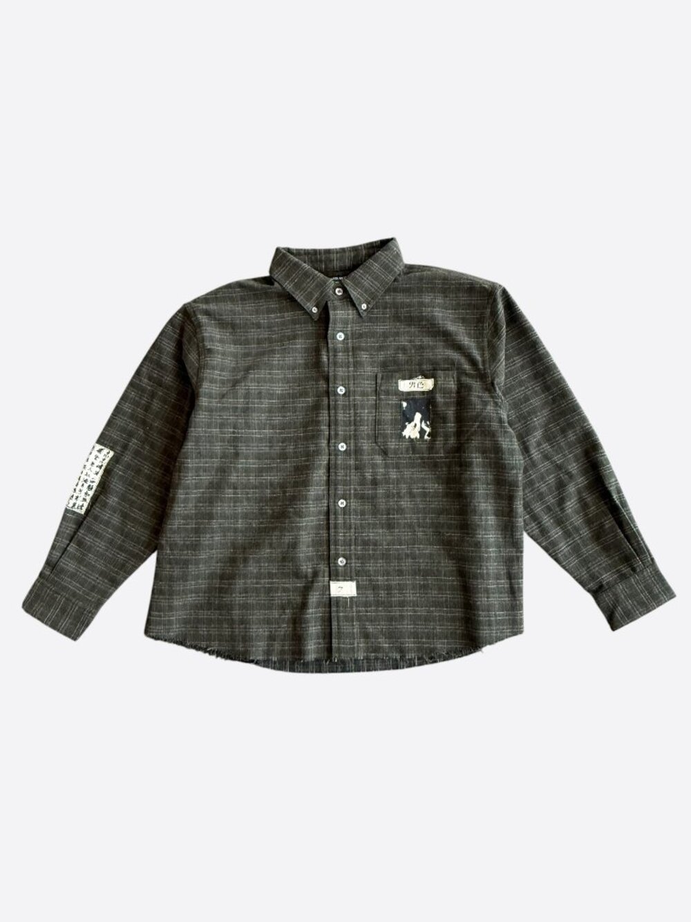 Enfants Riches Deprimes Green Plaid Patchtwork Flannel